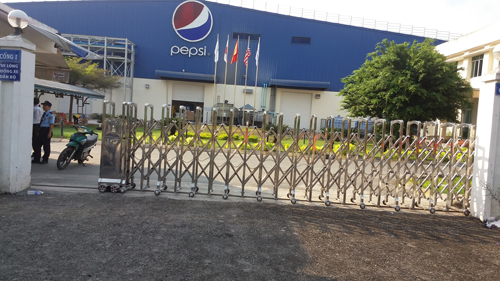 Thi công hệ thống cổng xếp cho công ty Pepsi Việt Nam