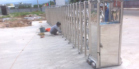Thi công công trình cổng xếp tại Đà Nẵng