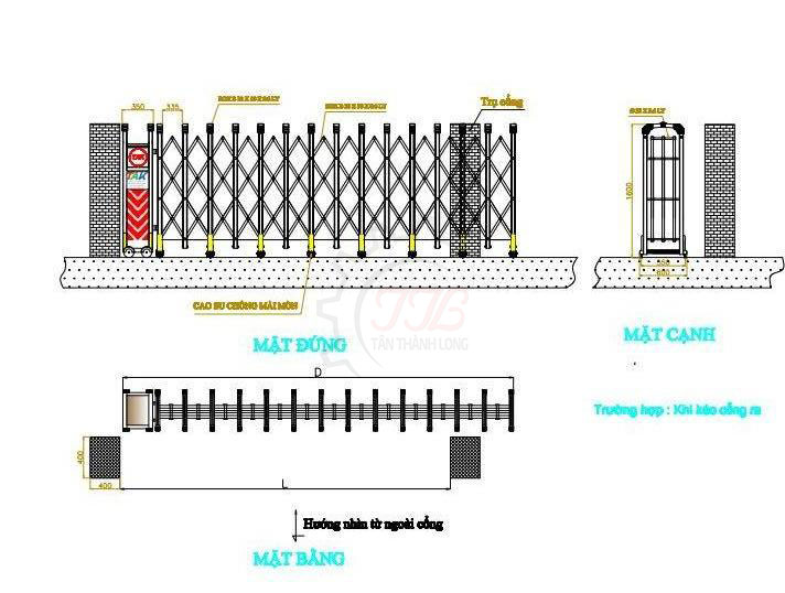 Quy trình để lắp đặt hoàn chỉnh sản phẩm cổng xếp inox